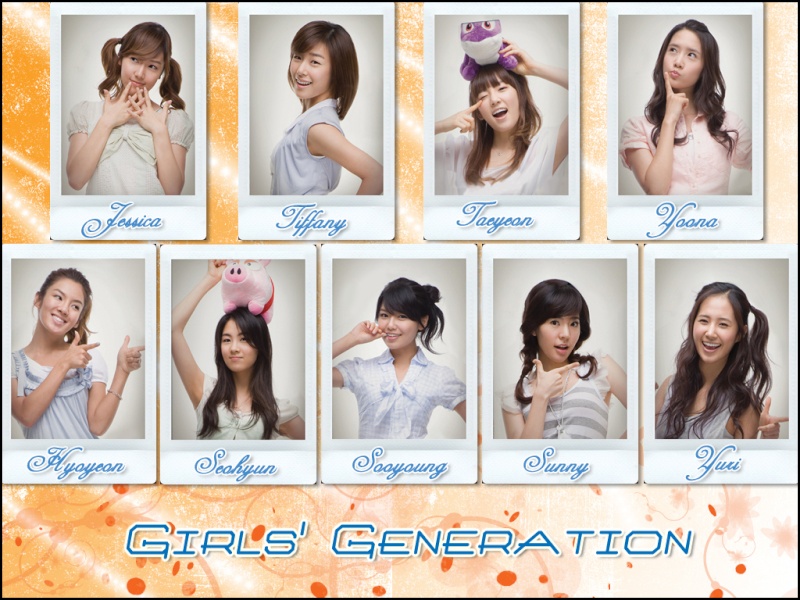Girls Generation Members With Names. Many of the members had