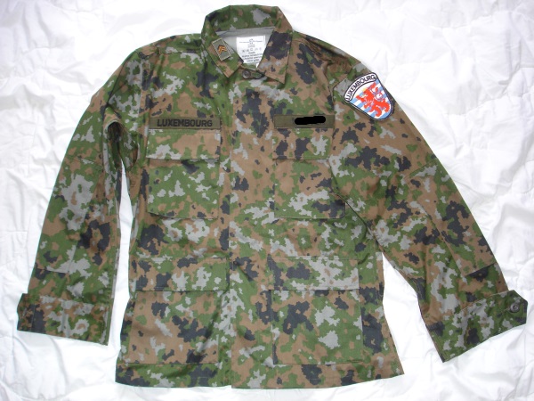 The new Luxembourg ´´ LUX Waldtarndruck ´´ camo Combat Uniform