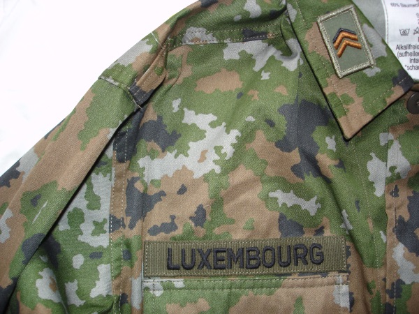 The new Luxembourg ´´ LUX Waldtarndruck ´´ camo Combat Uniform